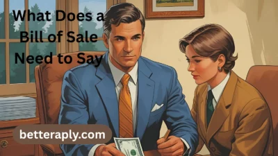 What Does a Bill of Sale Need to Say