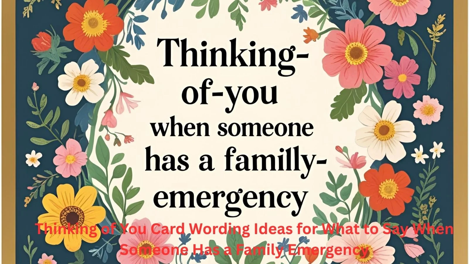 Thinking of You Card Wording Ideas for What to Say When Someone Has a Family Emergency Thinking of You Card Wording Ideas for What to Say When Someone Has a Family Emergency