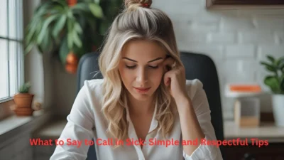 What to Say to Call in Sick: Simple and Respectful Tips