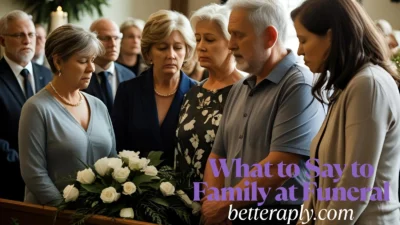 What to Say to Family at Funeral