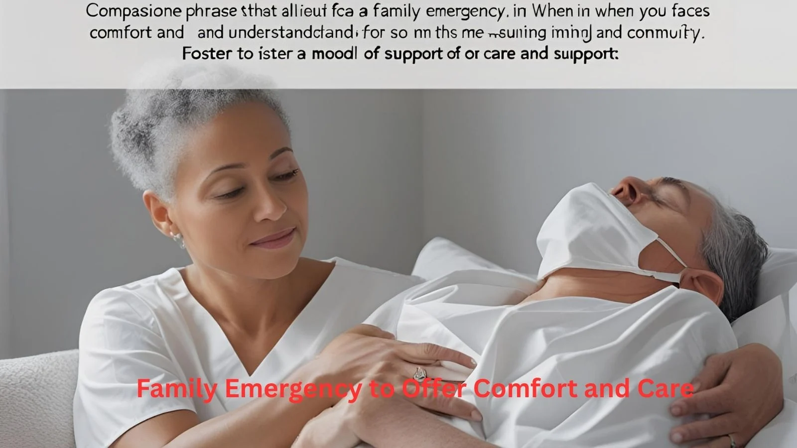 When Someone Has a Family Emergency to Offer Comfort and Care When Someone Has a Family Emergency to Offer Comfort and Care