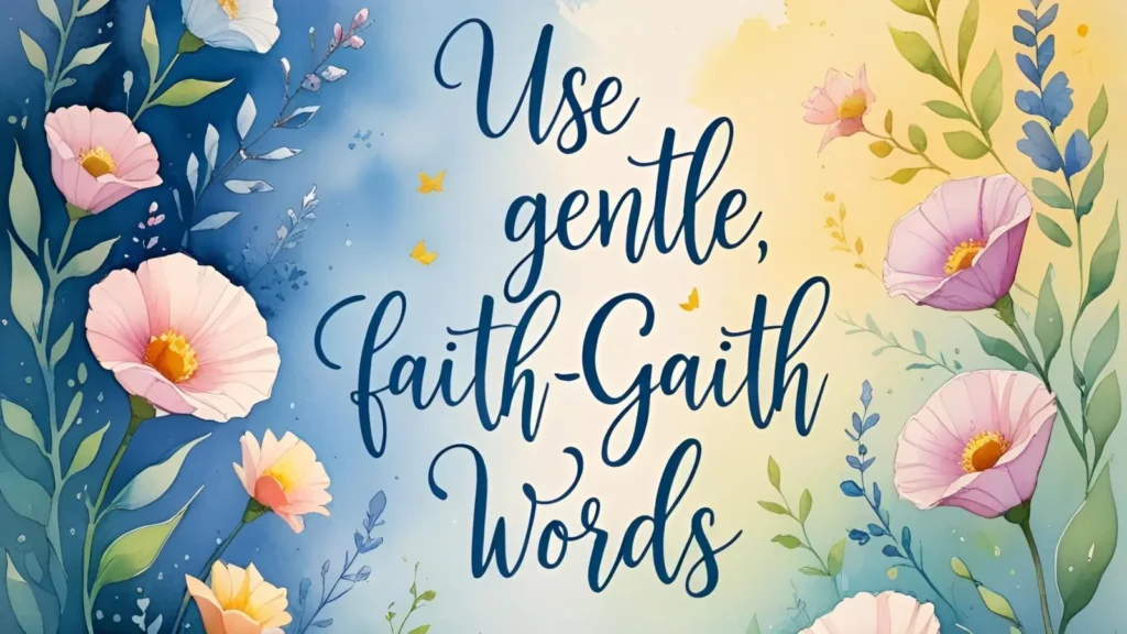 Use Gentle, Faith-Based Words