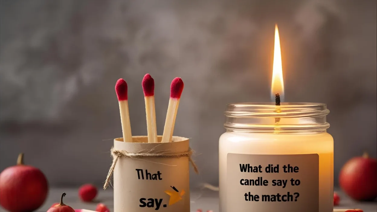 What Did the Candle Say to the Match?