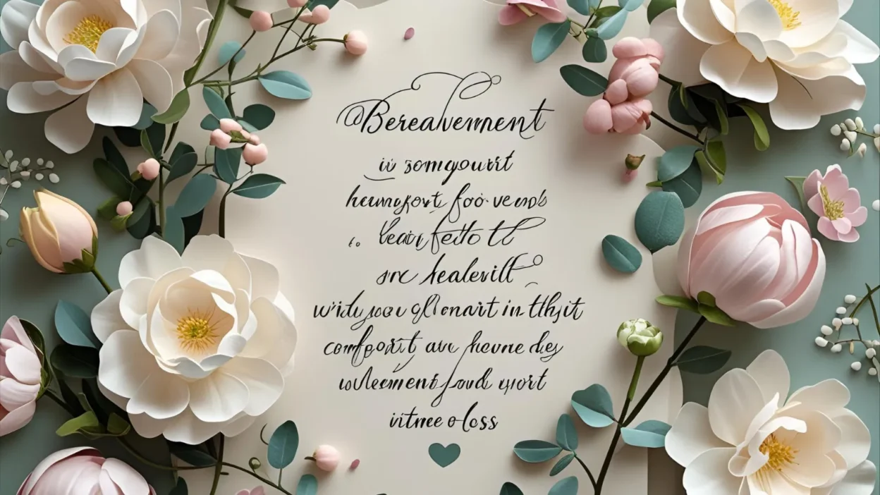 What to Say in a Bereavement Card